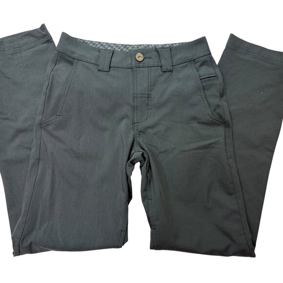 LULULEMON Men's Pants Size 30.Zip Fly.Belt Loops.Black Pinstripe.